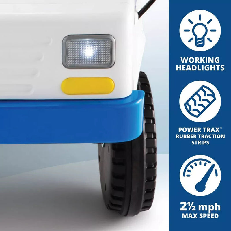 6V Battery-Powered Kids Mailman Truck with Working Horn for Ages 3+ Magic Cars 3