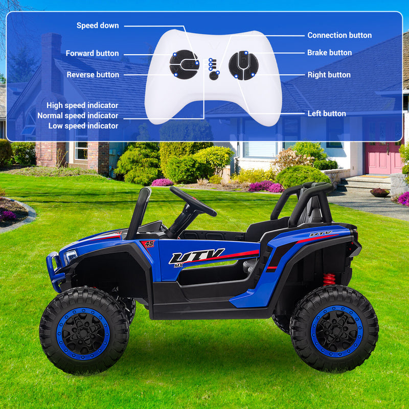 12V Electric Kids UTV Ride-On Car with Remote Control and 7Ah Battery Magic Cars 2