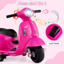 Battery-Powered Pink Vespa Scooter Ride-On for Kids Magic Cars 5