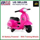 Battery-Powered Pink Vespa Scooter Ride-On for Kids Magic Cars Variant 0