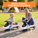 Electric 2-in-1 Kids Wiggle Car with 360° Steering and Music Magic Cars 1