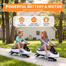 Electric 2-in-1 Kids Wiggle Car with 360° Steering and Music Magic Cars 2
