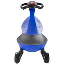 Blue Kids Wiggle Ride-On Car with Metal Frame for Ages 3 and Up, 110lb Capacity Magic Cars 3