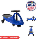 Blue Kids Wiggle Ride-On Car with Metal Frame for Ages 3 and Up, 110lb Capacity Magic Cars Variant 0