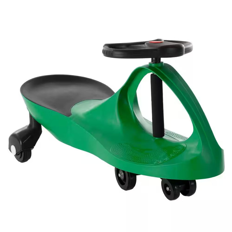 Zigzag Ride-On Car Toy for Kids 3 Years and Up Battery-Free Green Magic Cars 7
