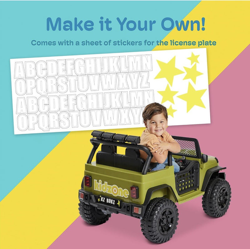 12V Black 2-Seater Kids Battery-Powered Ride-On Car Toy Magic Cars 3