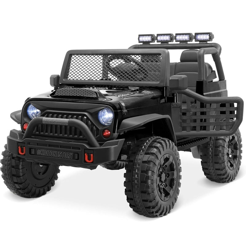 12V Black 2-Seater Kids Battery-Powered Ride-On Car Toy Magic Cars Variant 0