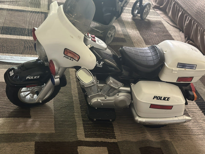 12V Battery-Powered Kids Police Motorcycle with Music Magic Cars Variant 0