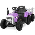 12V Kids Electric Ride-On Tractor with Trailer, LED Lights, and Bluetooth Magic Cars Variant 0