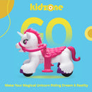 12V Electric Purple Unicorn Ride-On Car with Music for Kids Magic Cars 1