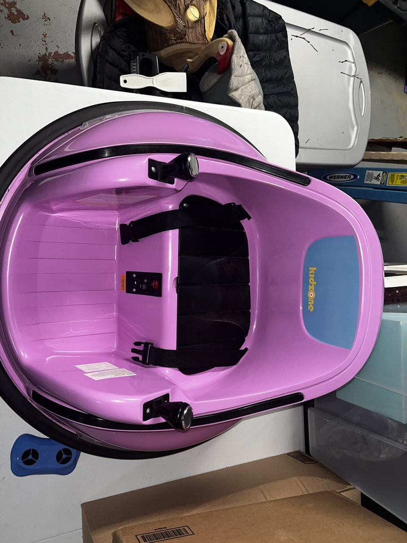 12V Electric Kids Ride On Bumper Car with 360 Degree Spin and LED Lights Magic Cars 1