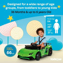12V Electric Kids Ride-On Licensed Lamborghini Aventador SV Battery Powered Car Magic Cars 3