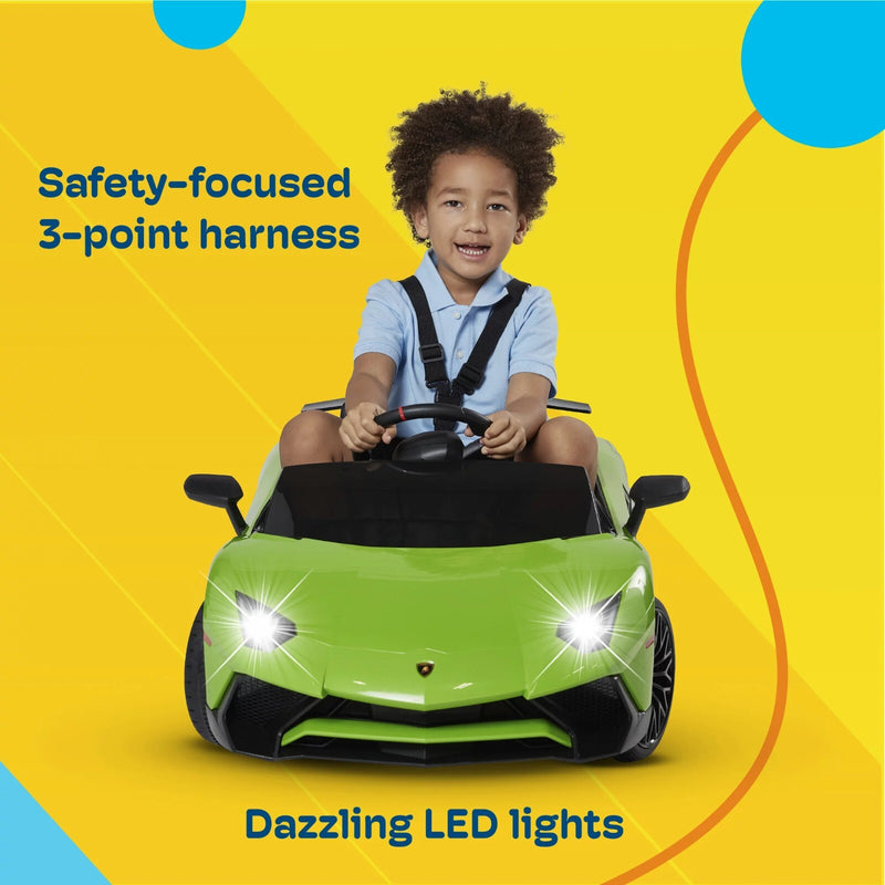 12V Electric Kids Ride-On Licensed Lamborghini Aventador SV Battery Powered Car Magic Cars 4