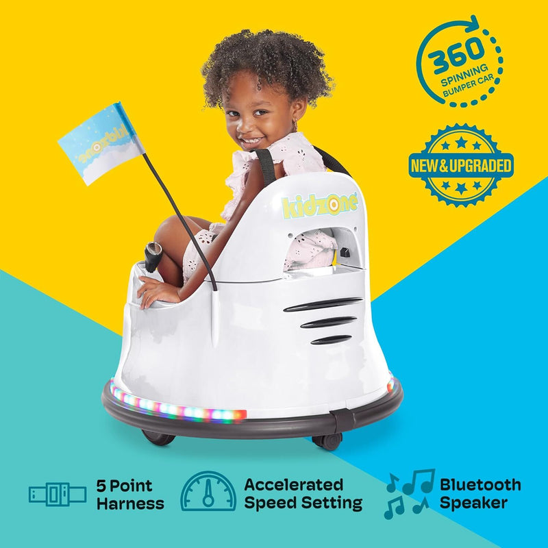 Smart Electric Bumper Car for Toddlers and Kids 12V with 2 Speeds and Music Magic Cars 1