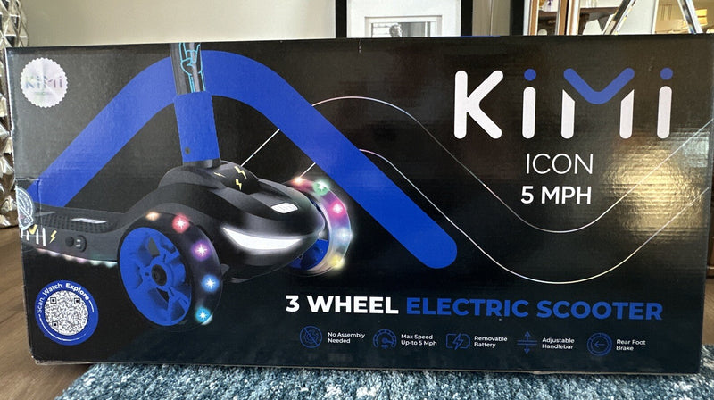 Electric 3-Wheel Kids Scooter for Ages 2-9 with Lights, 5 MPH Speed, and 10-Mile Range Magic Cars 0