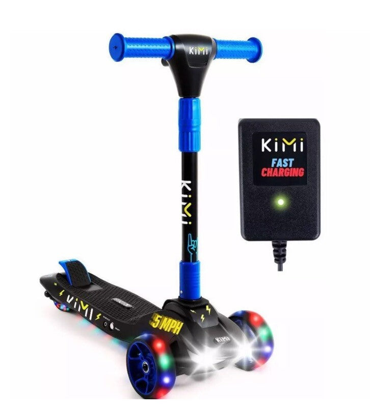 Electric 3-Wheel Kids Scooter for Ages 2-9 with Lights, 5 MPH Speed, and 10-Mile Range Magic Cars 4