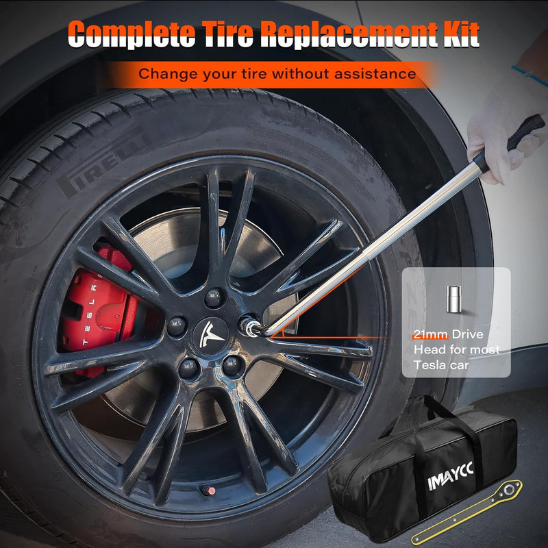 Car Jack Kit for Tesla Model 3/S/X and Model Y – 2.5 Ton Lifting Jack Magic Cars 4