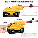 KOEZEOI Power Wheels Converter for DeWalt 20V Battery Powered Ride-On Vehicles Magic Cars 4