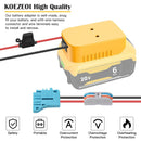 KOEZEOI Power Wheels Converter for DeWalt 20V Battery Powered Ride-On Vehicles Magic Cars 5