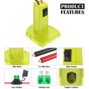KOEZOI Dual Power Wheel Adapter for Ryobi 18V Battery Compatible with DIY RC Toys and Switch Magic Cars 1