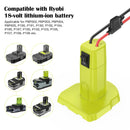KOEZOI Dual Power Wheel Adapter for Ryobi 18V Battery Compatible with DIY RC Toys and Switch Magic Cars 2