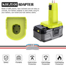 KOEZOI Dual Power Wheel Adapter for Ryobi 18V Battery Compatible with DIY RC Toys and Switch Magic Cars 4