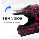 KRN Youth Off-Road Helmet for Kids - DOT Certified for Motocross and Dirt Biking Magic Cars 4