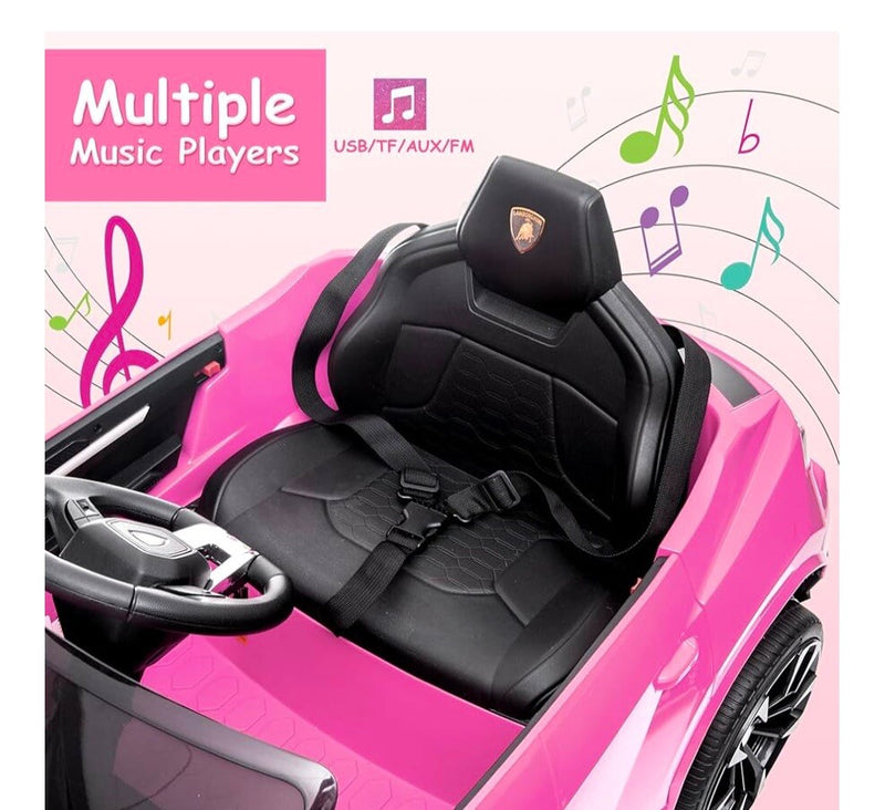 12V Battery-Powered Pink Ride-On Car with Remote Control Magic Cars 2