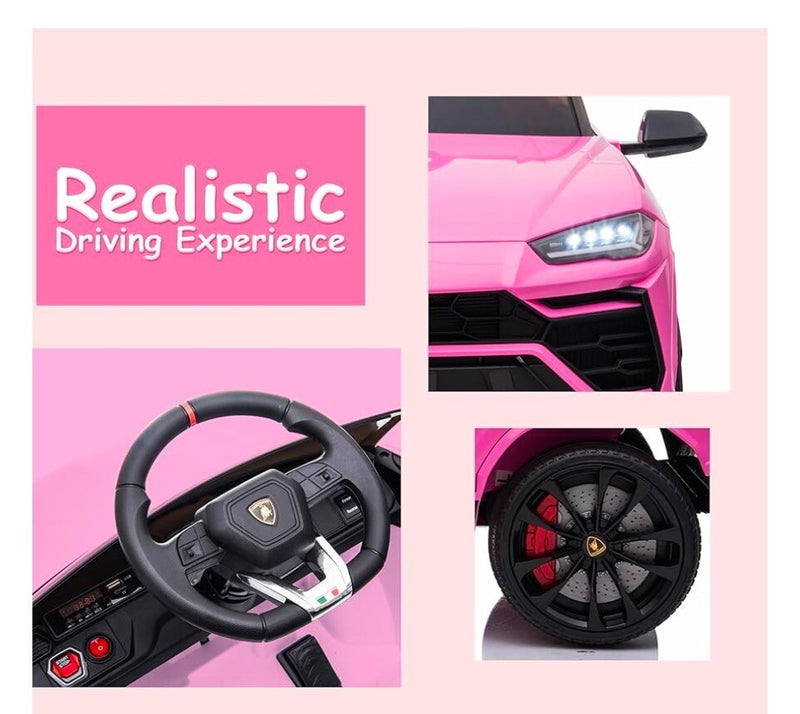 12V Battery-Powered Pink Ride-On Car with Remote Control Magic Cars 3