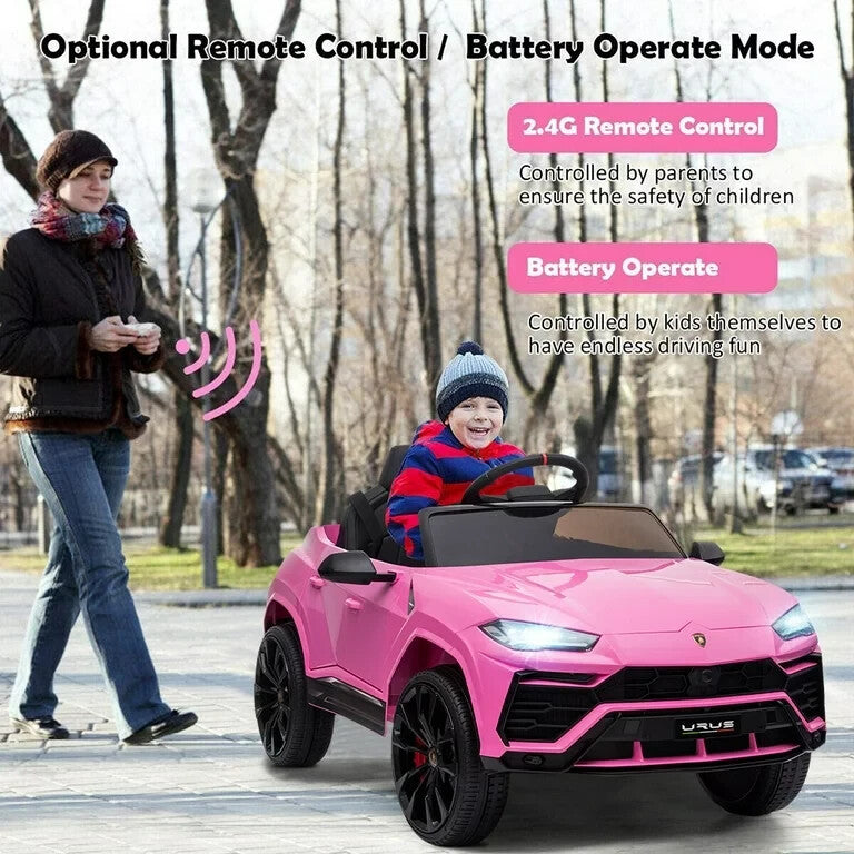 12V Battery-Powered Pink Ride-On Car with Remote Control Magic Cars 2