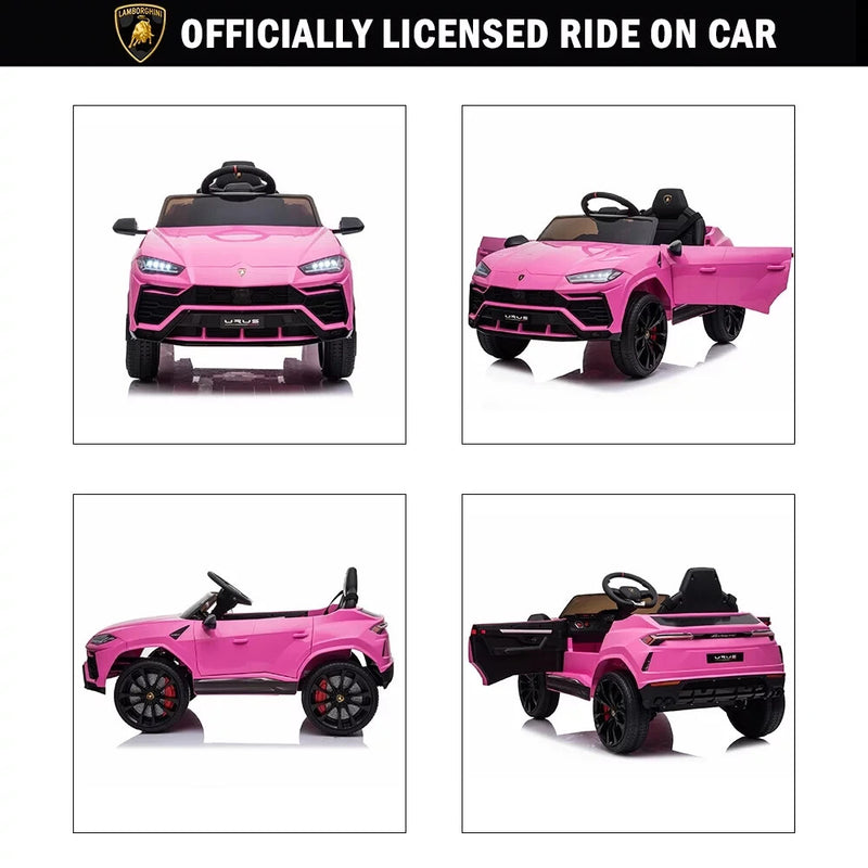 12V Battery-Powered Pink Ride-On Car with Remote Control Magic Cars 8