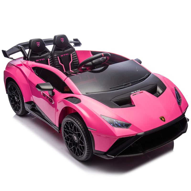 24V Kids Electric Ride-On Drift Car in Pink with Sports Design Magic Cars 11