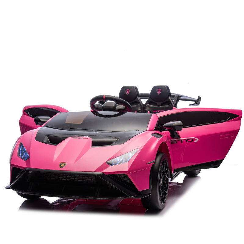 24V Kids Electric Ride-On Drift Car in Pink with Sports Design Magic Cars 13