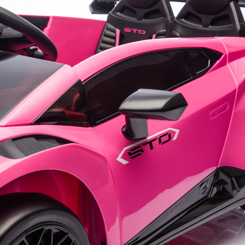 24V Kids Electric Ride-On Drift Car in Pink with Sports Design Magic Cars 16