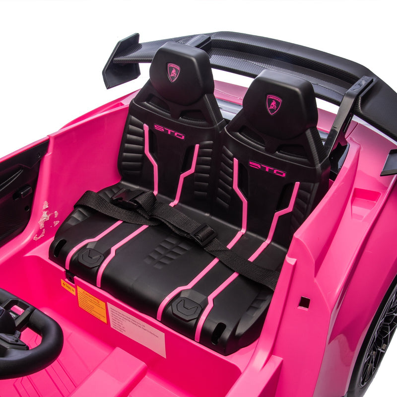 24V Kids Electric Ride-On Drift Car in Pink with Sports Design Magic Cars 20