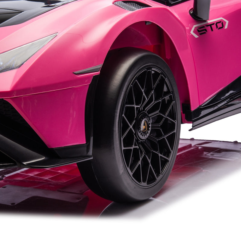 24V Kids Electric Ride-On Drift Car in Pink with Sports Design Magic Cars 21