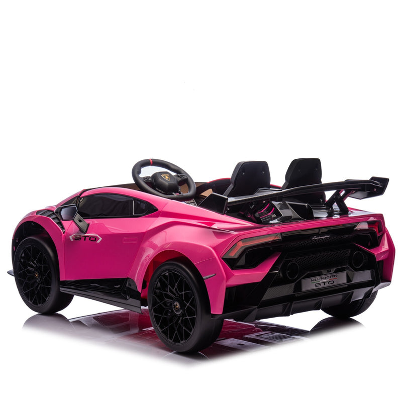 24V Kids Electric Ride-On Drift Car in Pink with Sports Design Magic Cars 4