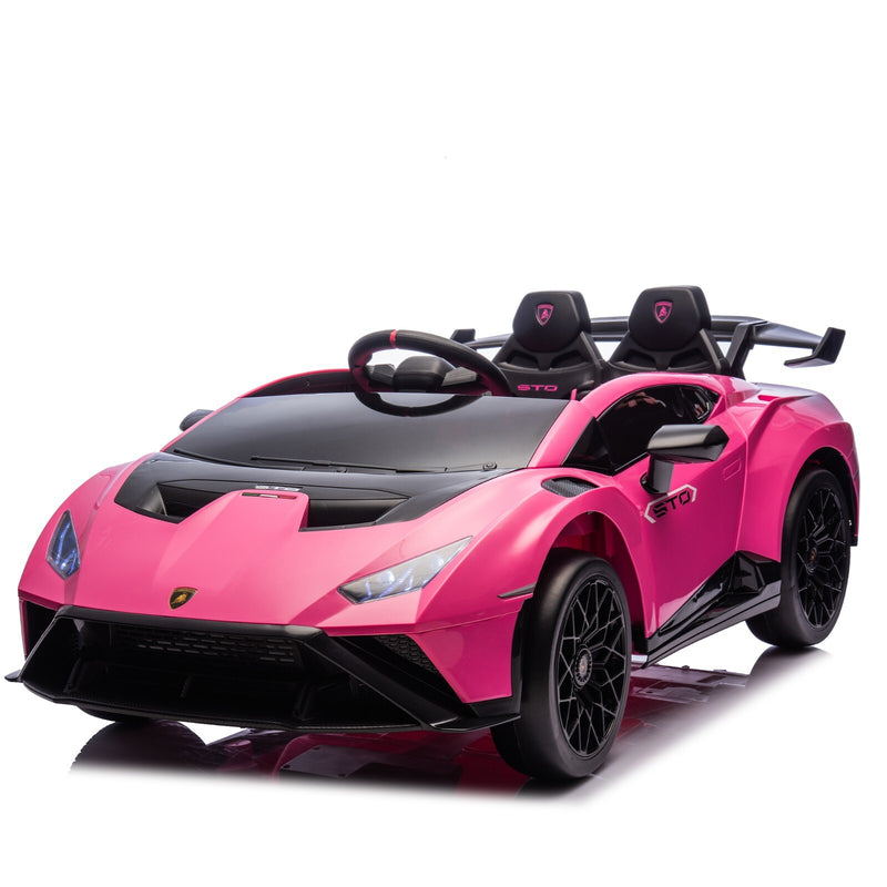 24V Kids Electric Ride-On Drift Car in Pink with Sports Design Magic Cars 9