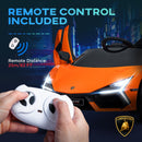 Licensed Kids Ride-On Car with Suspension in Orange - Lamborghini Revuelto Model Magic Cars 9
