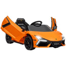 Licensed Kids Ride-On Car with Suspension in Orange - Lamborghini Revuelto Model Magic Cars Variant 0