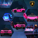 Licensed Lamborghini Revuelto Kids Ride-On Car with Suspension Pink Magic Cars 10