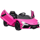 Licensed Kids Ride-On Lamborghini Revuelto Car with Suspension Pink Magic Cars Variant 0