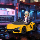 Licensed Lamborghini Revuelto Kids Ride-On Car with Suspension in Yellow Magic Cars 0