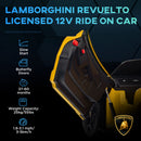 Licensed Lamborghini Revuelto Kids Ride-On Car with Suspension in Yellow Magic Cars 4
