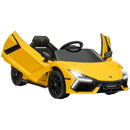 Licensed Lamborghini Revuelto Kids Ride-On Car with Suspension Yellow Magic Cars Variant 0
