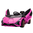 Lamborghini SIAN 12V Pink Kids Electric Ride-On Car with Remote Control Magic Cars 11