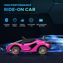 Lamborghini SIAN 12V Pink Kids Electric Ride-On Car with Remote Control Magic Cars 3