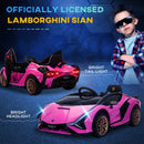 Lamborghini SIAN 12V Pink Kids Electric Ride-On Car with Remote Control Magic Cars 5