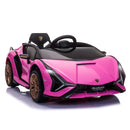 Lamborghini SIAN 12V Pink Kids Electric Ride-On Car with Remote Control Magic Cars Variant 0