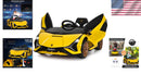 12V Ride-On Toddler Car with Multimedia Player, Yellow Magic Cars 1